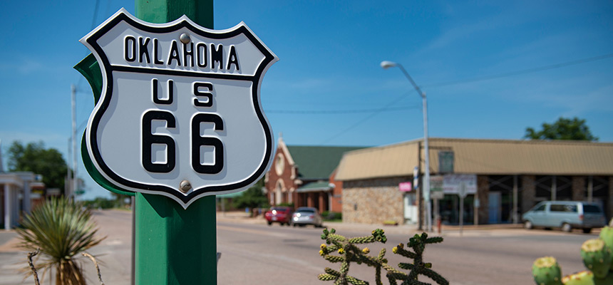 Oklahoma "Route 66" sign