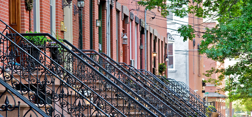 New Jersey urban street view