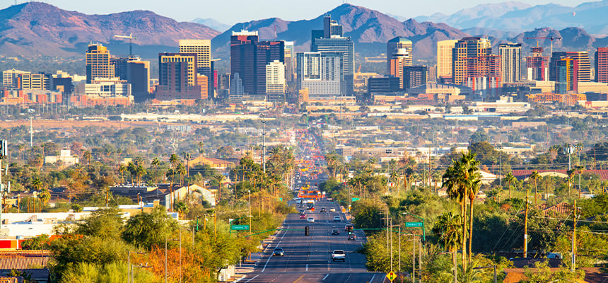 Phoenix aerial street view