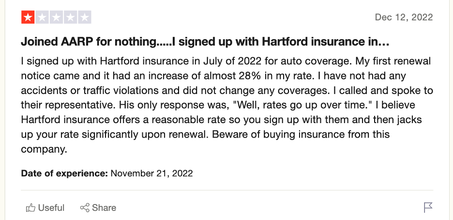 The Hartford 1-star review