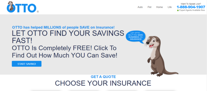 Otto insurance home page